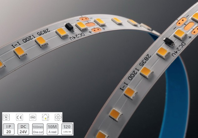 24v-8mm-10m без светлинна лента за отпадане на налягането